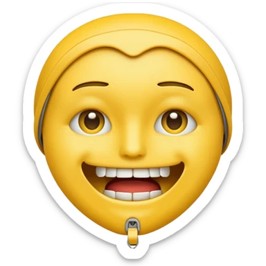 Zipper-Mouth Face emoji sticker
