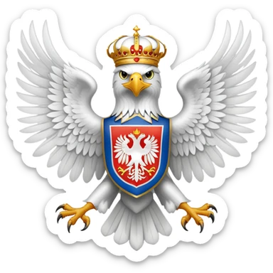 Serbian eagle sticker
