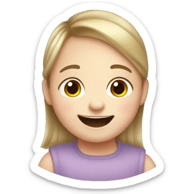 Kid with Down syndrome sticker