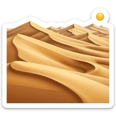 desert dunes scene. sticker
