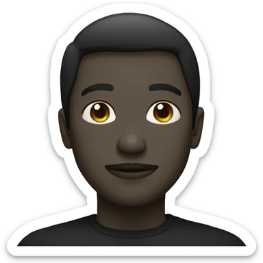 black symbol zero sticker