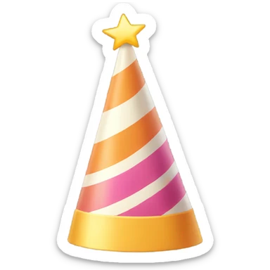 Birthday hat sticker