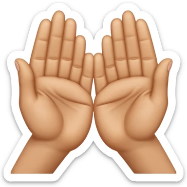 pray hands sticker