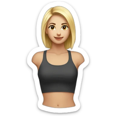 Croptop invisible sticker