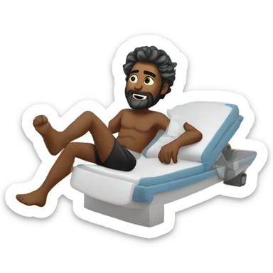 Zeus relaxing on a cruise ship sticker