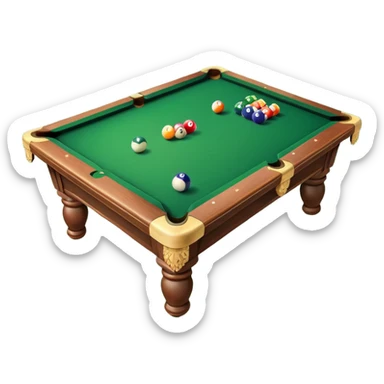 billiard table sticker