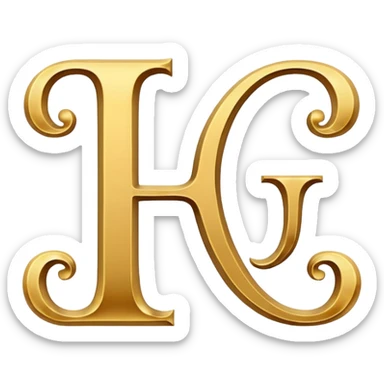 Oldenglis faunt letter E and letter J sticker