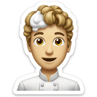 Récipient avec chantilly  sticker