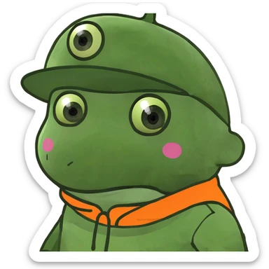 Three eyed baby sticker