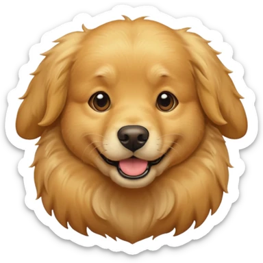 Dog golden retriever sticker