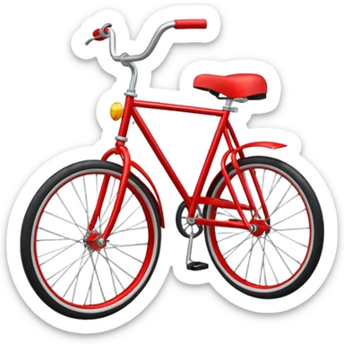 Circus bicycle with one wheel  sticker