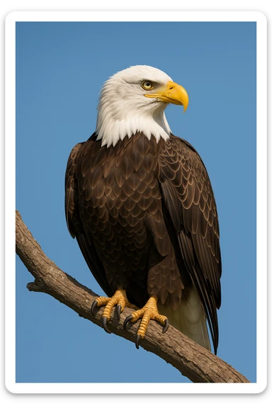 Bald eagle sticker