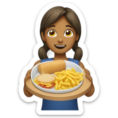 Meal snack for school sticker