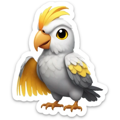 cockatiel bird sticker