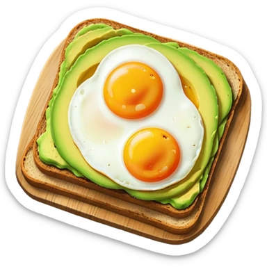 beautiful avocado toast awesome meal sticker