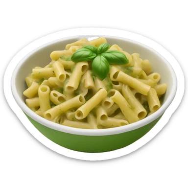 bowl of Pesto pasta with chicken sticker