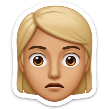 side eye with a stank face  sticker