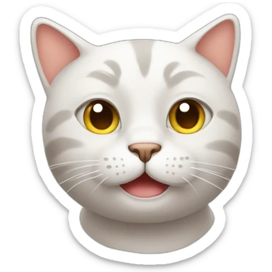 cat sweating a lot sticker