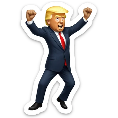 trump dancing sticker