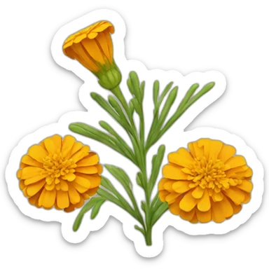 marigold  sticker