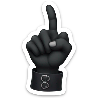 gothic hand thumb up sticker