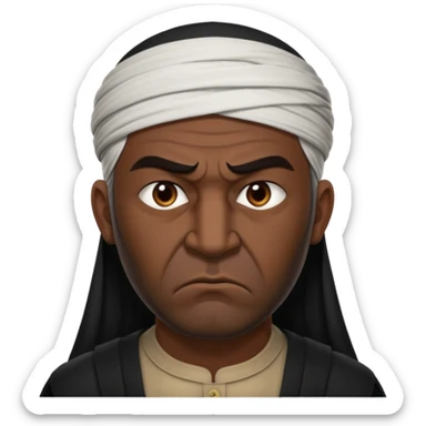 angry Iraqi, in profile sticker
