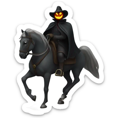 headless horseman sticker