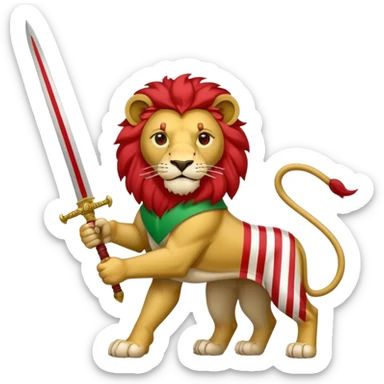 Irans pahlavi periods flag sticker