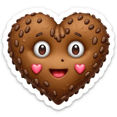 Caca noeux coeur sticker