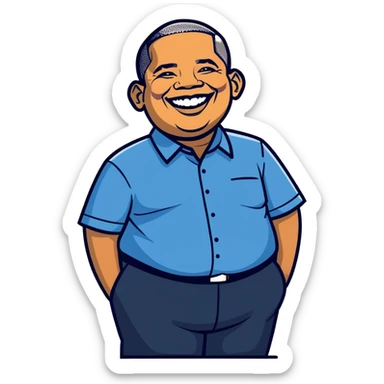 Obese Obama  sticker