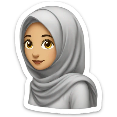 hijabi pakistani girl sticker