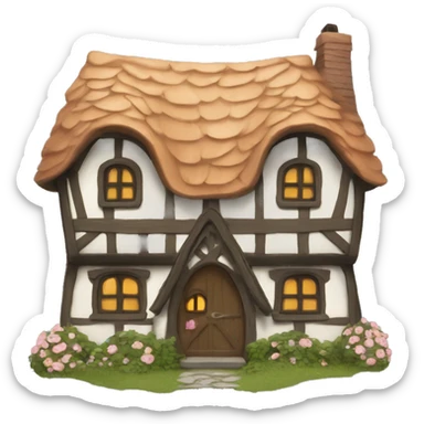 Whimsical and magical cottage core  sticker