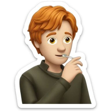 Ron Weasley smoking herbs sticker