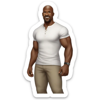 terry crews cartoon wearing henley sticker