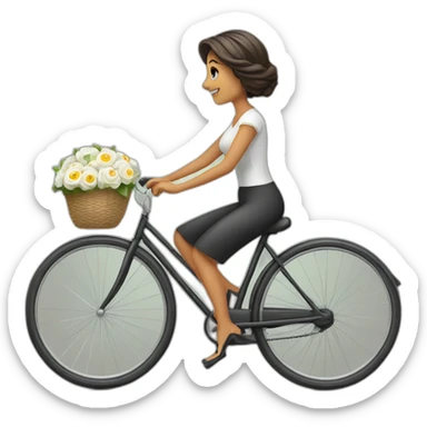 Mujer con velo de novia sticker