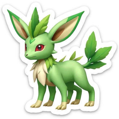 Shiny Flygon-Leafeon-Shaymin-hybrid, full body sticker