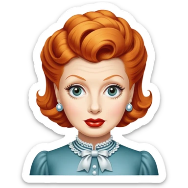 Lucille ball sticker