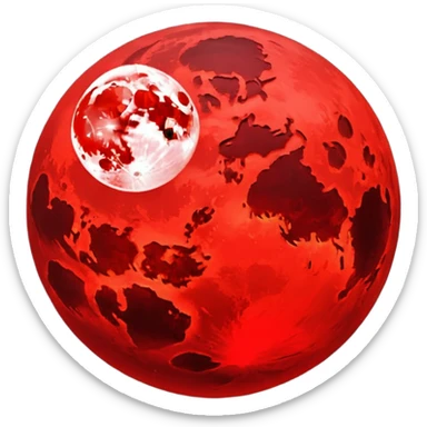 RED MOON  sticker