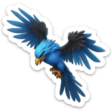 Fenix azul sticker