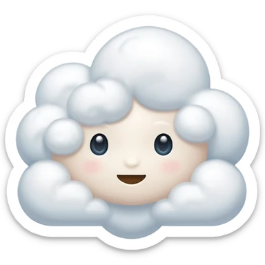 Белое облако  sticker
