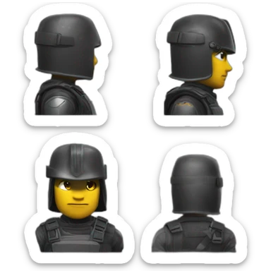 Chevalier noir dans tilted towers sticker