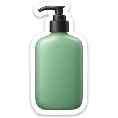 sage green lotion bottle sticker