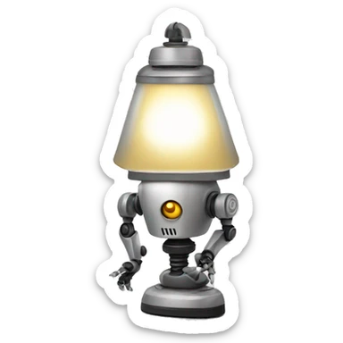 Robot Dolly Lamp sticker