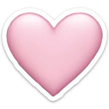 Light pink heart sticker