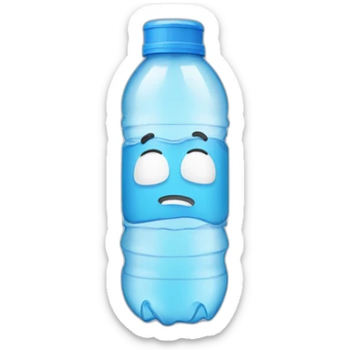 A cartoon water bottle and the reminder stay hydrated  sticker