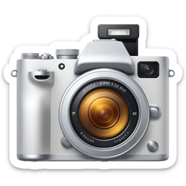 Mirrorless white camera
 sticker