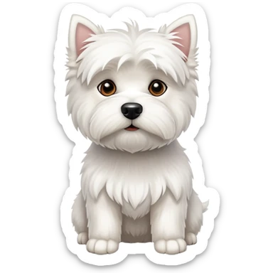 West highland terrier dog sticker