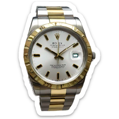 rolex on a wrist sticker