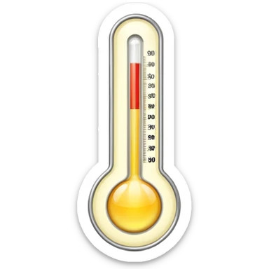 thermometer sun sticker