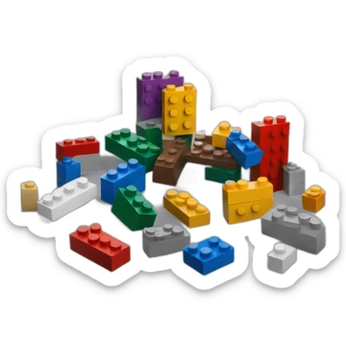 Lego bricks sticker